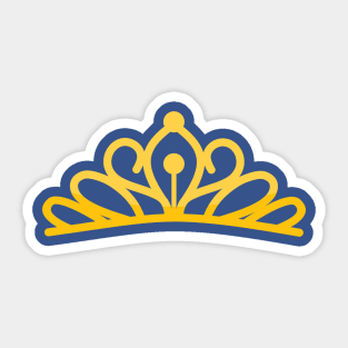 Golden Crown Shape Sticker